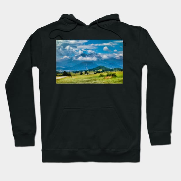 Estes Park from Glen Haven 2 Hoodie by bobmeyers